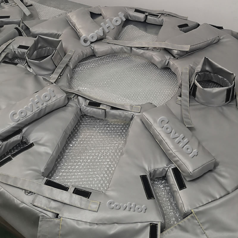 柔性可拆卸硫化機保溫衣隔熱 圖紙定制 CovHot異形保溫衣廠家