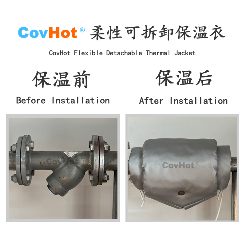 工業(yè)Y形過濾器保溫套 維持設備運行所需溫度 耐酸堿