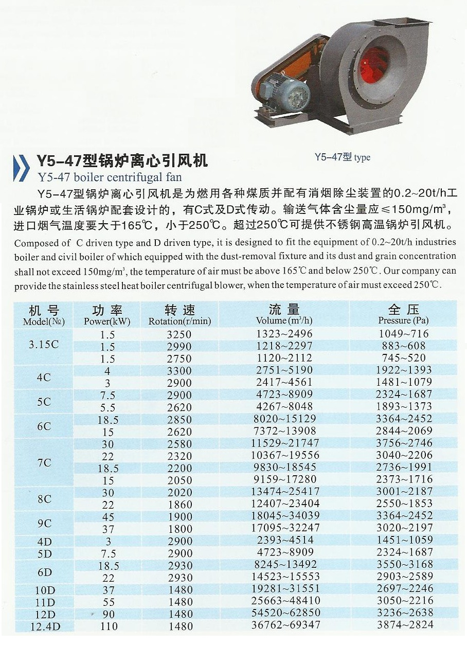 y5-47鍋爐引風機